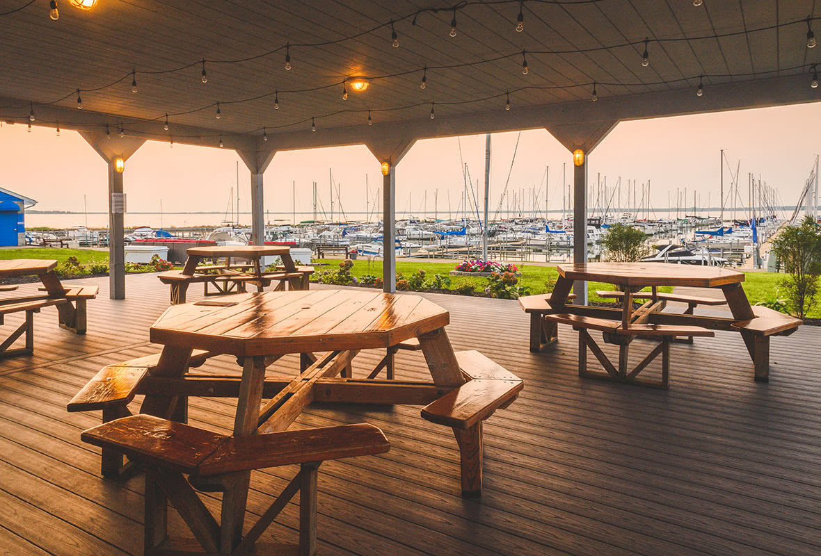 Outdoor eating area