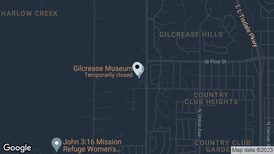 Map of Gilcrease Museum in Stuart Park