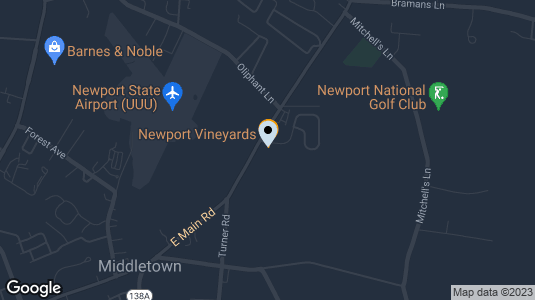 Map of Newport Vineyards & Taproot Brewery