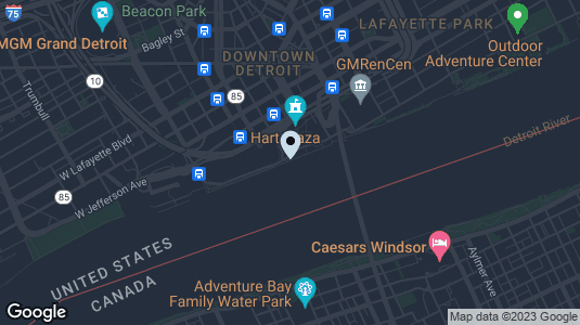 Map of Detroit Princess Riverboat Cruise