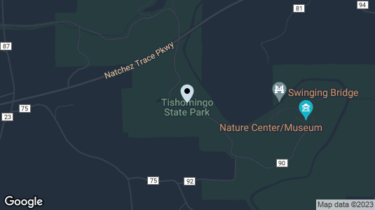 Map of Tishomingo State Park