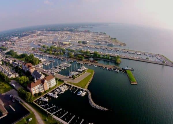 aerial view of nautical mile