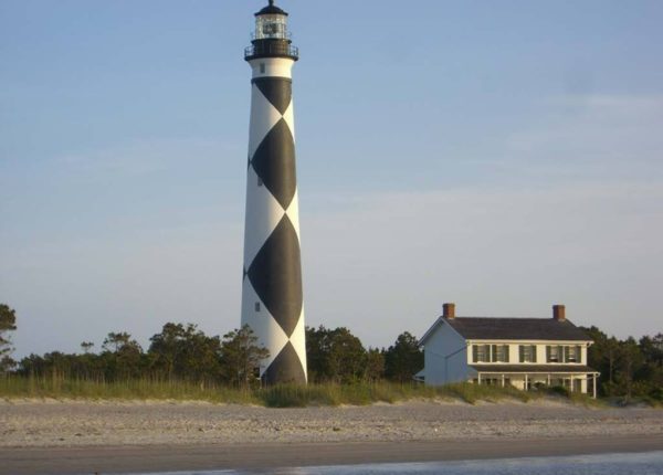 lighthouse on shoreline