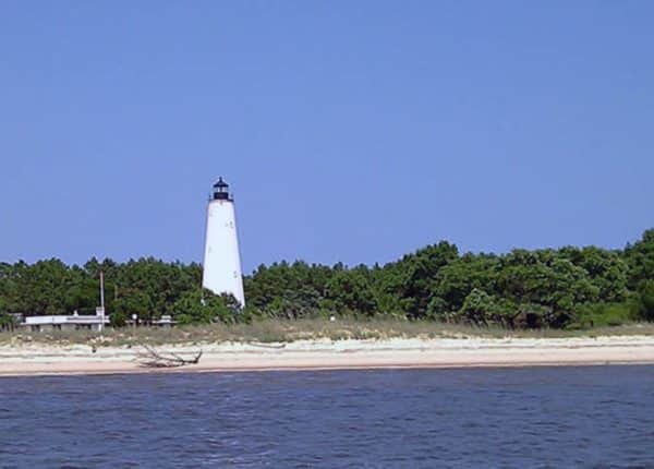 lighthouse and shoreline