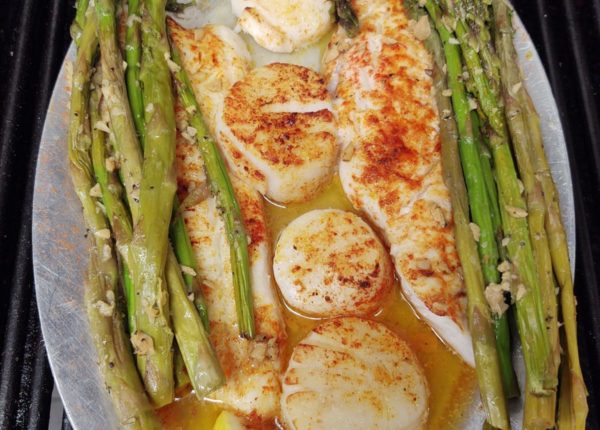 scallops with asparagus