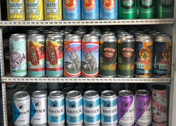 beer cans in fridge