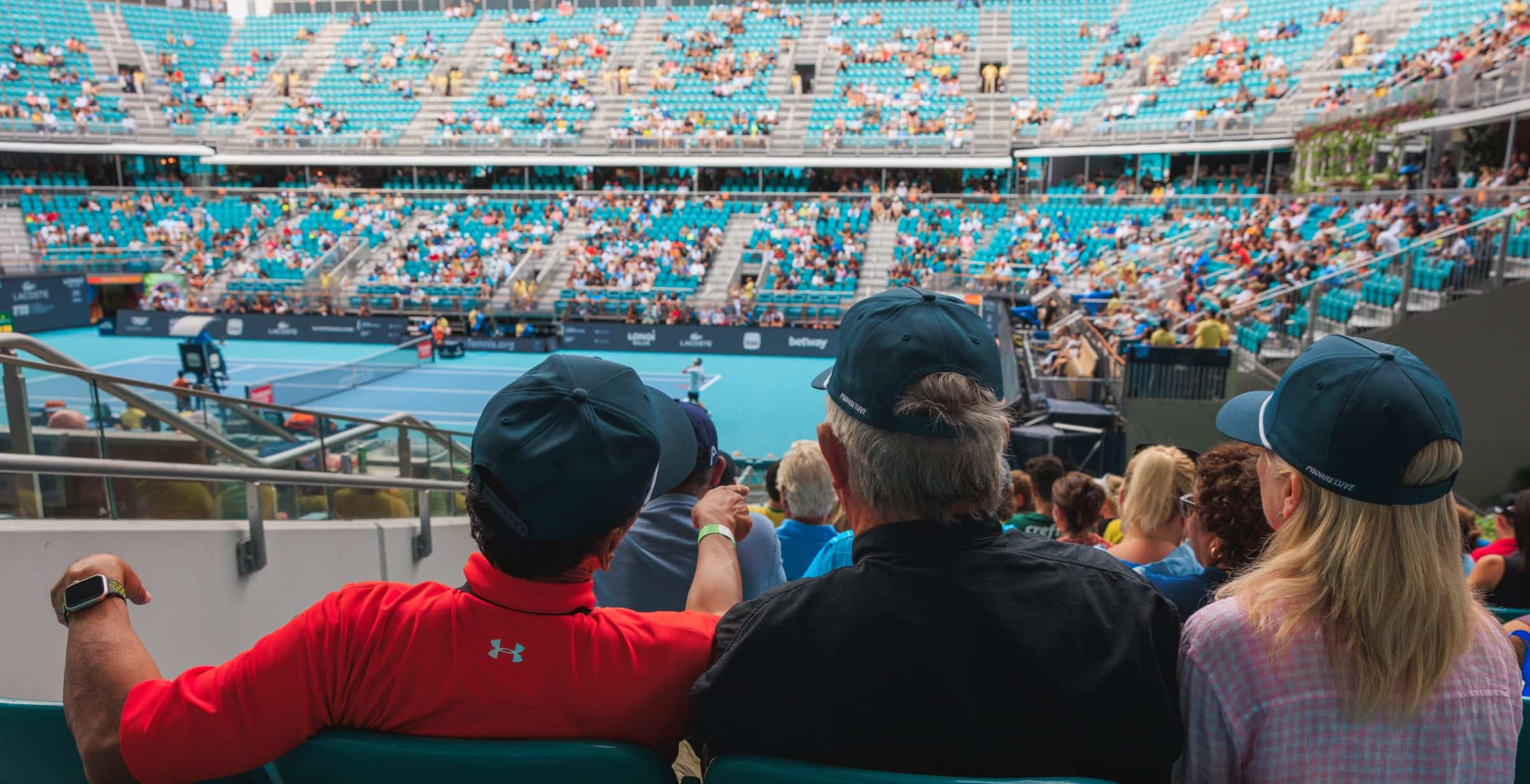 people watch the Miami Open